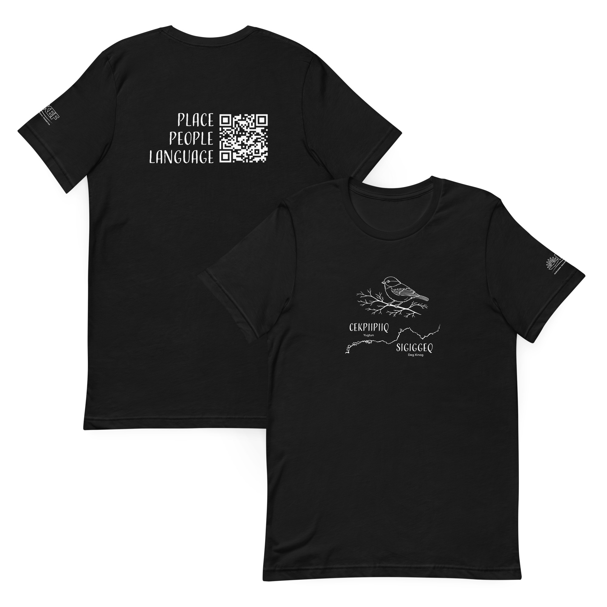 Middle Kuskokwim Languages Adult Tee – Chickadee/Cekpiipiiq/Sigiggeq - Image 1