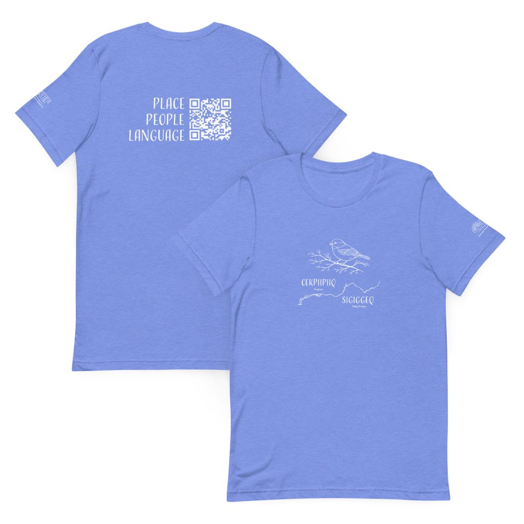 Middle Kuskokwim Languages Adult Tee – Chickadee/Cekpiipiiq/Sigiggeq