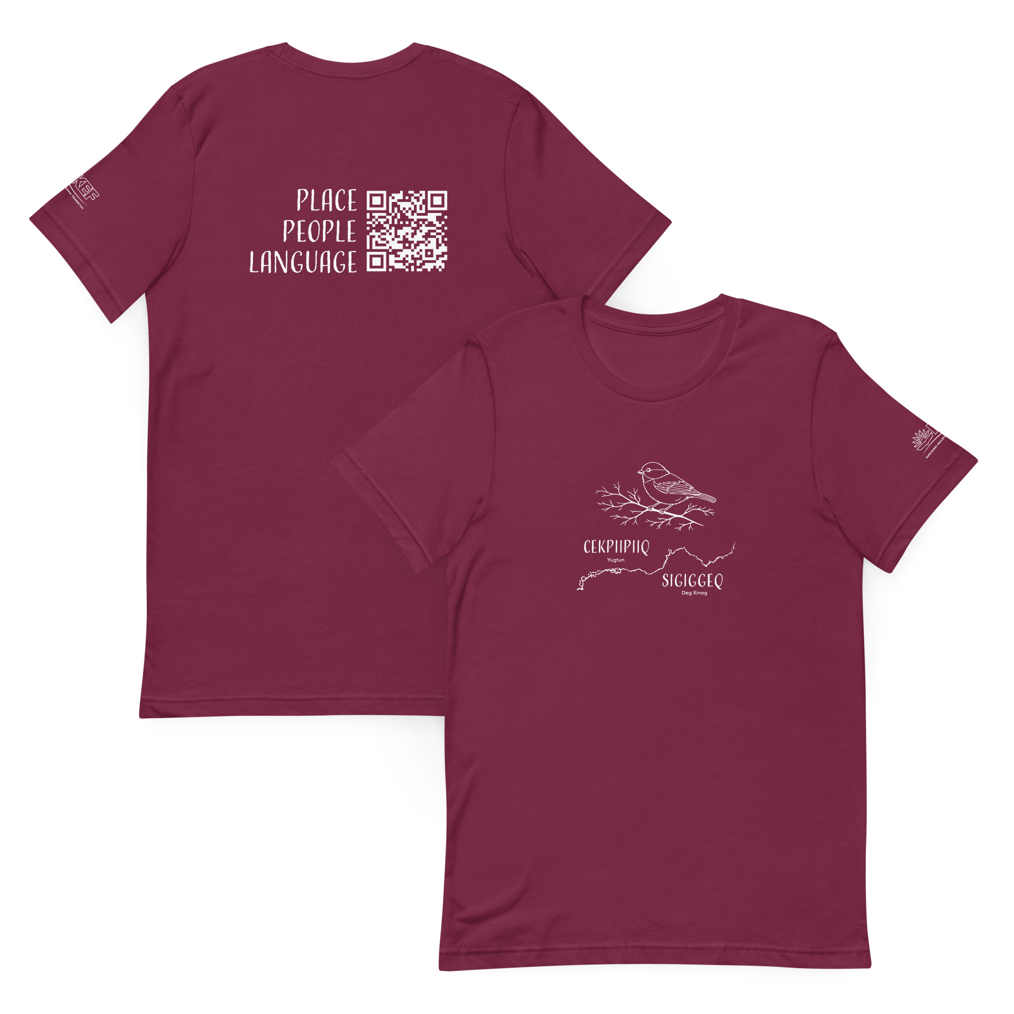 Middle Kuskokwim Languages Adult Tee – Chickadee/Cekpiipiiq/Sigiggeq - Image 3