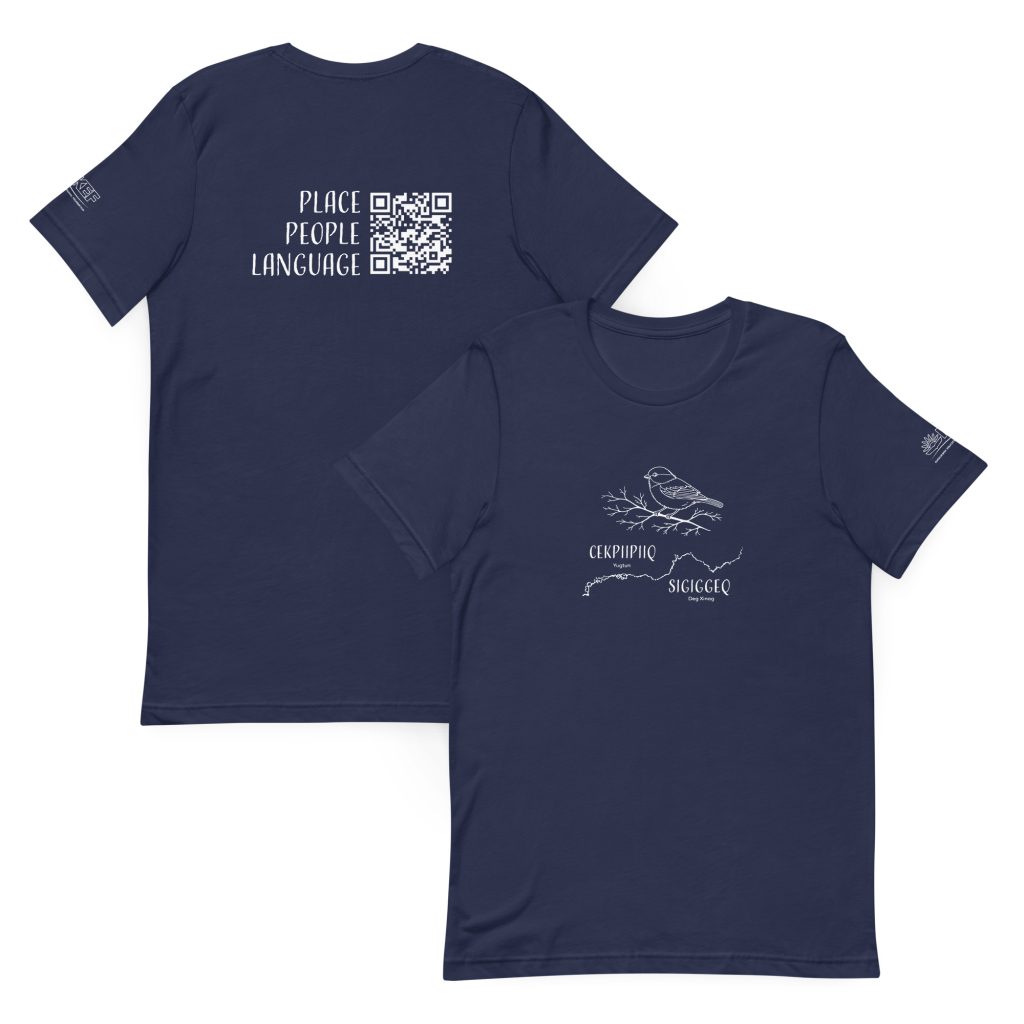 Middle Kuskokwim Languages Adult Tee – Chickadee/Cekpiipiiq/Sigiggeq