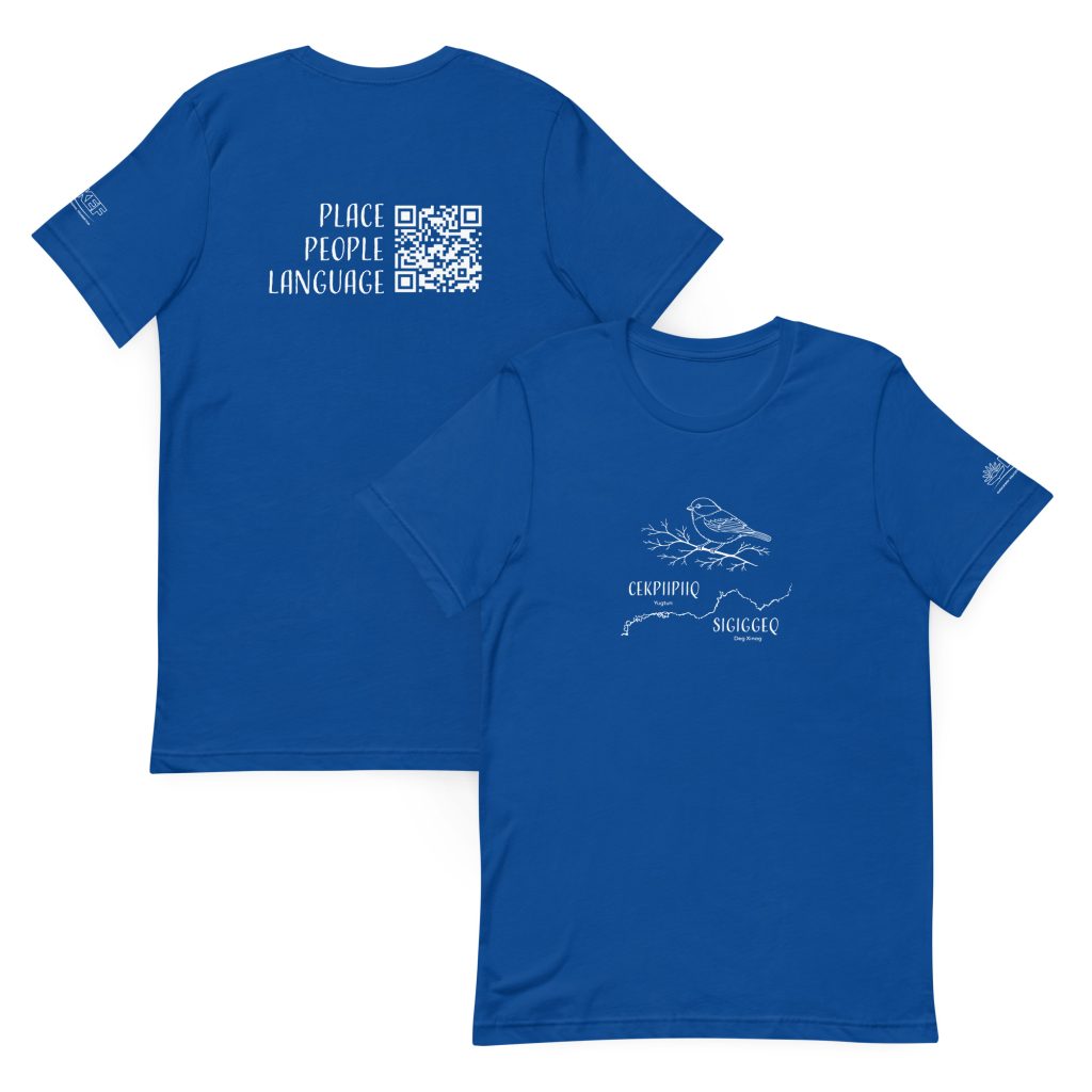 Middle Kuskokwim Languages Adult Tee – Chickadee/Cekpiipiiq/Sigiggeq